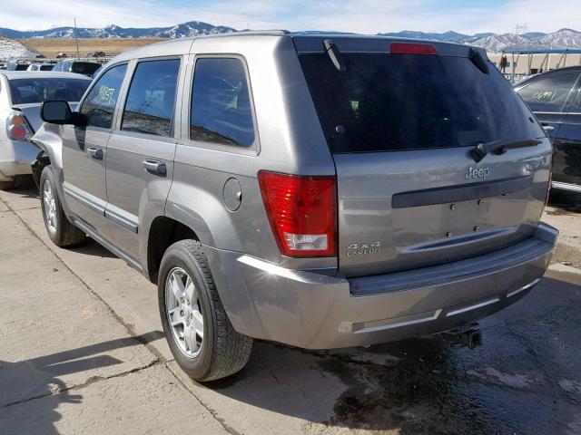 1J8GR48K47C655801 - 2007 JEEP GRAND CHER GRAY photo 3