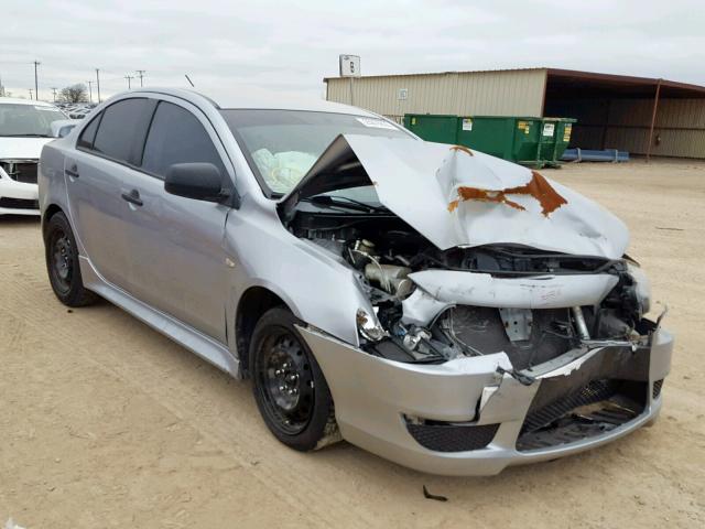 JA32U1FU1AU015063 - 2010 MITSUBISHI LANCER DE SILVER photo 1