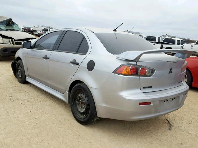 JA32U1FU1AU015063 - 2010 MITSUBISHI LANCER DE SILVER photo 3