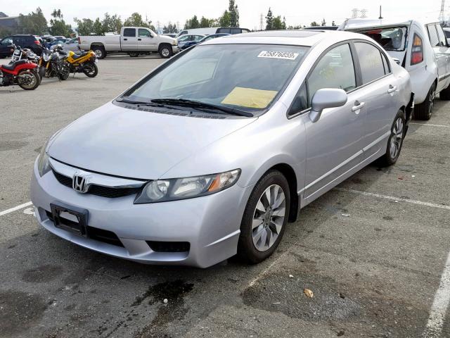 19XFA1F99AE034174 - 2010 HONDA CIVIC EXL SILVER photo 2