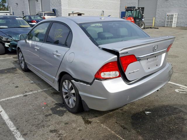 19XFA1F99AE034174 - 2010 HONDA CIVIC EXL SILVER photo 3