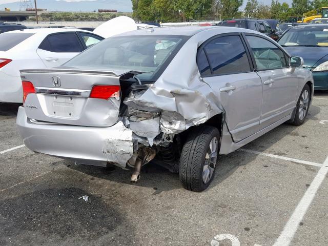 19XFA1F99AE034174 - 2010 HONDA CIVIC EXL SILVER photo 4