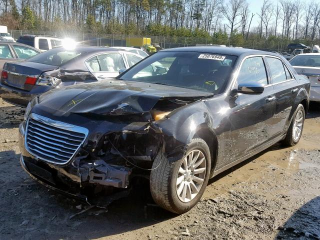 2C3CCAAG7CH146597 - 2012 CHRYSLER 300 BLACK photo 2