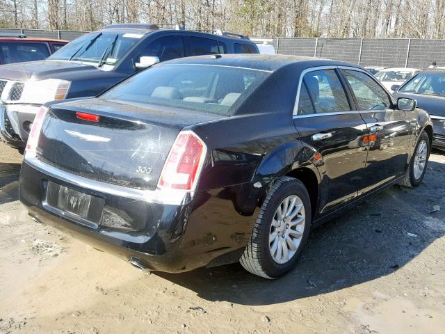 2C3CCAAG7CH146597 - 2012 CHRYSLER 300 BLACK photo 4