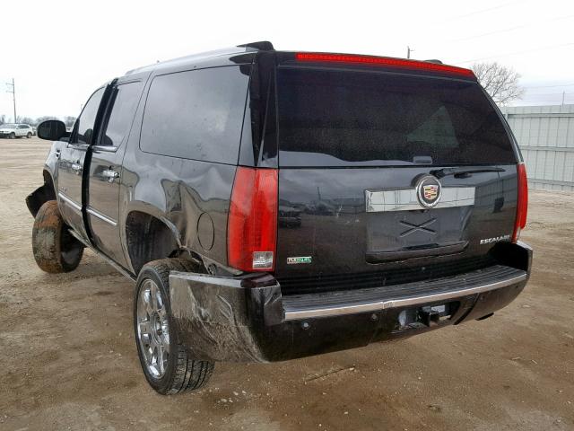 1GYUKJEF2AR227955 - 2010 CADILLAC ESCALADE E BLACK photo 3