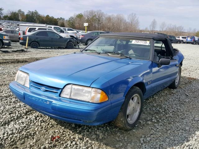 1FABP44E4JF168441 - 1988 FORD MUSTANG LX BLUE photo 2