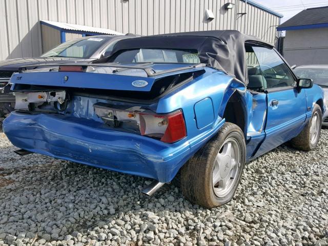 1FABP44E4JF168441 - 1988 FORD MUSTANG LX BLUE photo 4