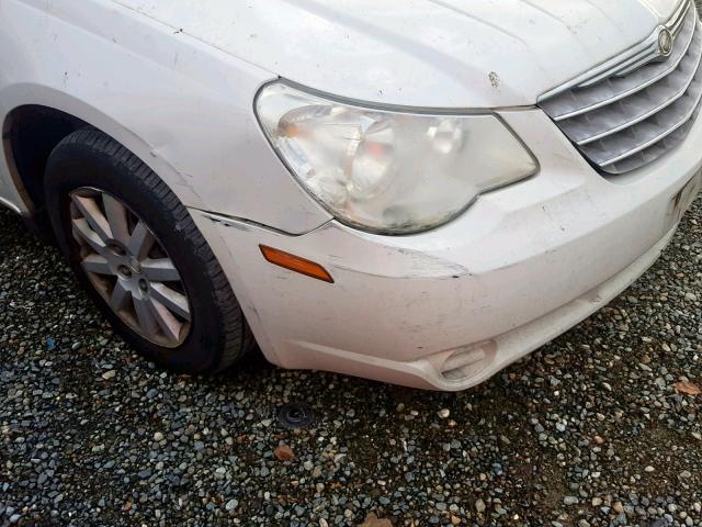 1C3LC46J18N237191 - 2008 CHRYSLER SEBRING LX WHITE photo 9