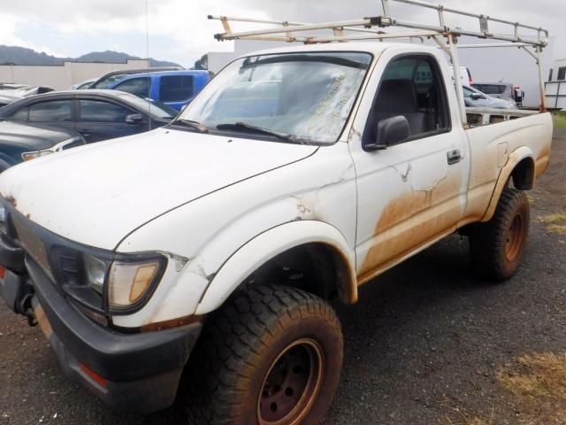 4TAUN61C8SZ000370 - 1995 TOYOTA TACOMA WHITE photo 2