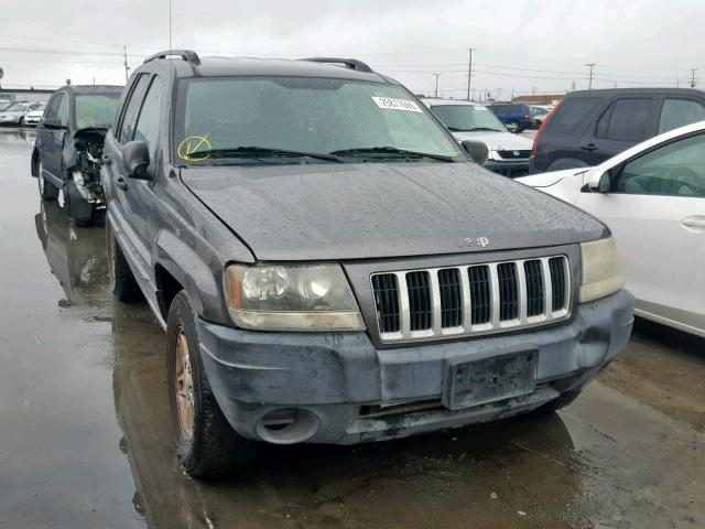 1J4GW48SX4C390100 - 2004 JEEP GRAND CHER GRAY photo 1