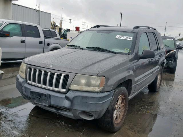 1J4GW48SX4C390100 - 2004 JEEP GRAND CHER GRAY photo 2