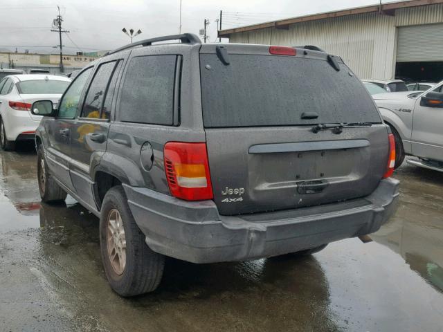 1J4GW48SX4C390100 - 2004 JEEP GRAND CHER GRAY photo 3