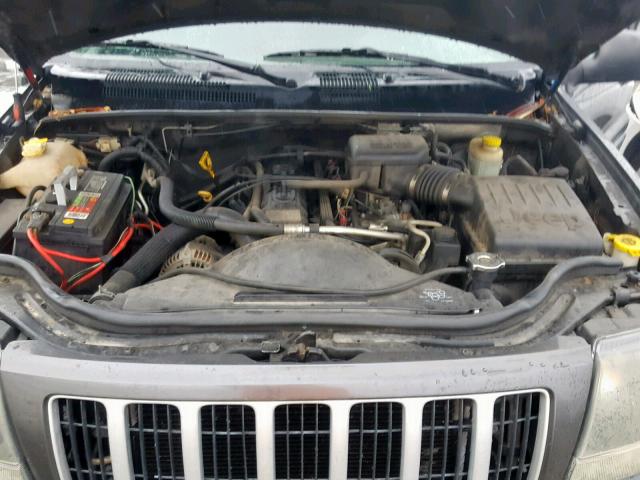 1J4GW48SX4C390100 - 2004 JEEP GRAND CHER GRAY photo 7