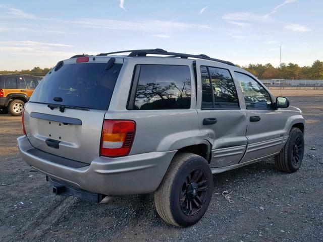 1J4GW48SX4C176675 - 2004 JEEP GRAND CHER TAN photo 4