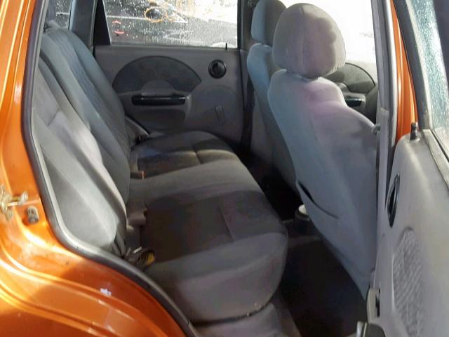 KL1TD62625B369161 - 2005 CHEVROLET AVEO BASE Қызғылт сары фото 6