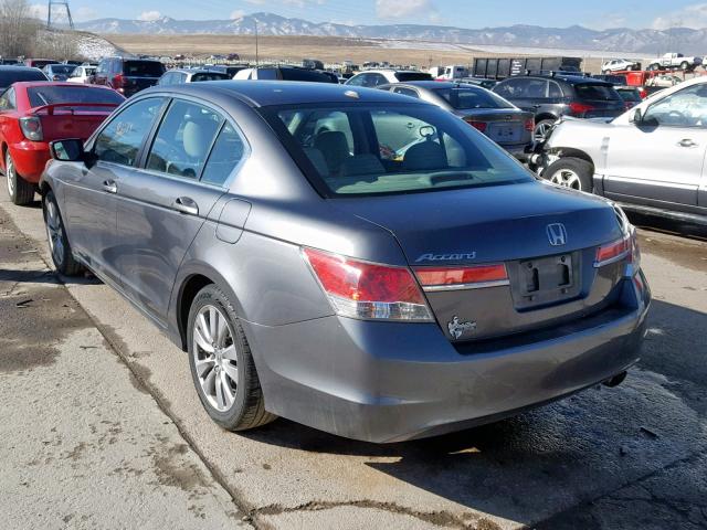 1HGCP2F85CA138893 - 2012 HONDA ACCORD EXL GRAY photo 3