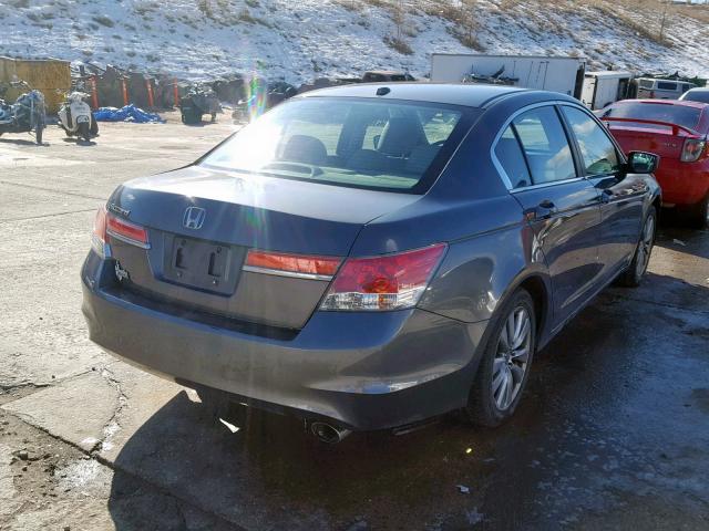 1HGCP2F85CA138893 - 2012 HONDA ACCORD EXL GRAY photo 4