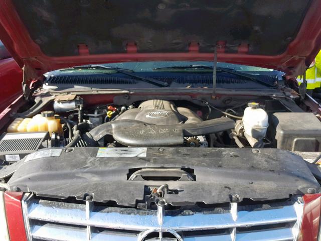 3GYFK66N74G326321 - 2004 CADILLAC ESCALADE E RED photo 7