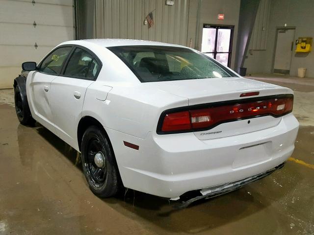 2C3CDXAT9CH288012 - 2012 DODGE CHARGER PO WHITE photo 3