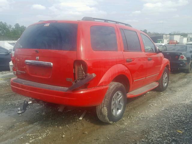 1D4HD58DX4F175213 - 2004 DODGE DURANGO LI RED photo 4