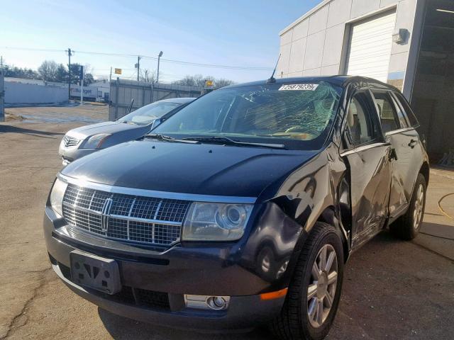 2LMDU88C47BJ15423 - 2007 LINCOLN MKX BLACK photo 2