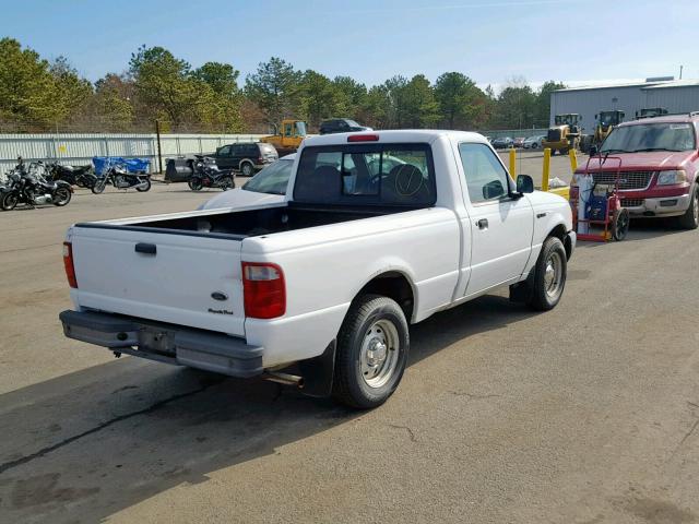 1FTYR10D62TA17050 - 2002 FORD RANGER WHITE photo 4