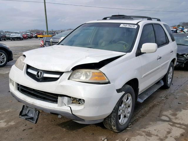 2HNYD18955H550257 - 2005 ACURA MDX TOURIN WHITE photo 2