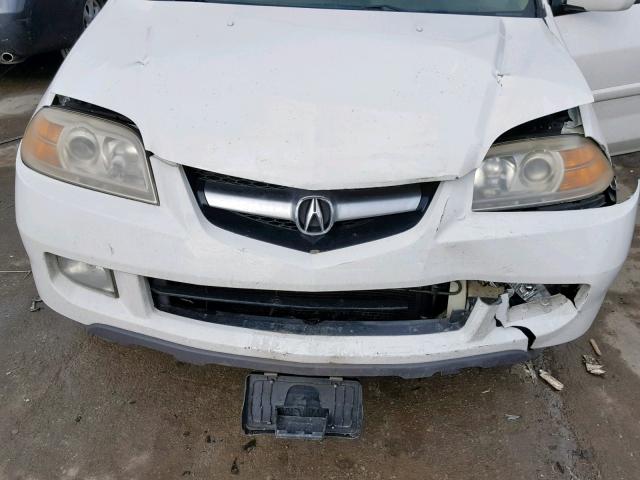 2HNYD18955H550257 - 2005 ACURA MDX TOURIN WHITE photo 7