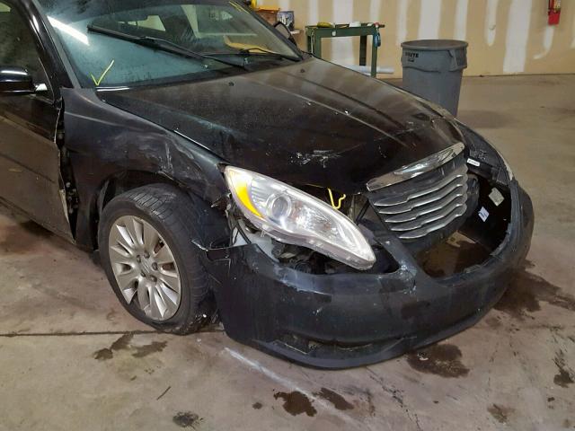 1C3BC4FB8BN552985 - 2011 CHRYSLER 200 LX BLACK photo 9