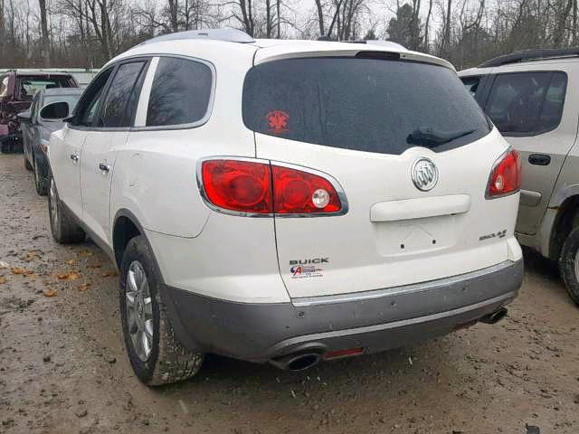 5GAKVDED1CJ249419 - 2012 BUICK ENCLAVE WHITE photo 3