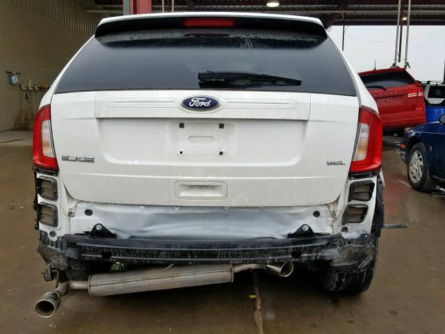 2FMDK3JC4DBA08432 - 2013 FORD EDGE SEL WHITE photo 9