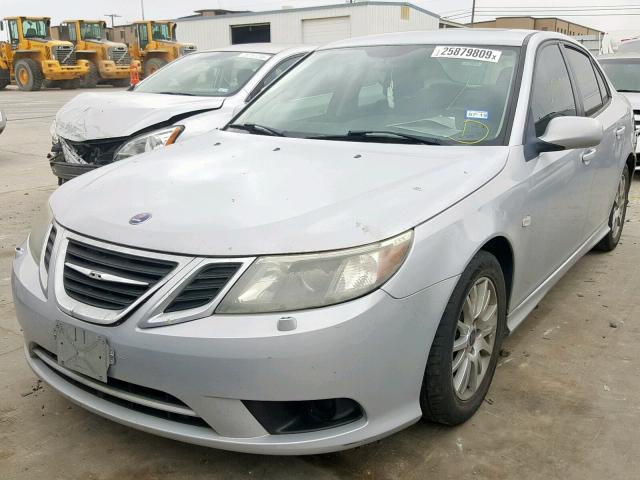 YS3FB49Y381155807 - 2008 SAAB 9-3 2.0T SILVER photo 2