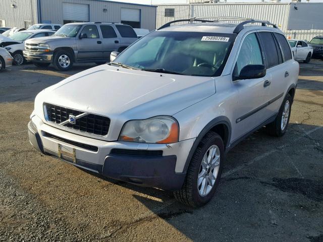 YV1CZ91H441132121 - 2004 VOLVO XC90 T6 SILVER photo 2