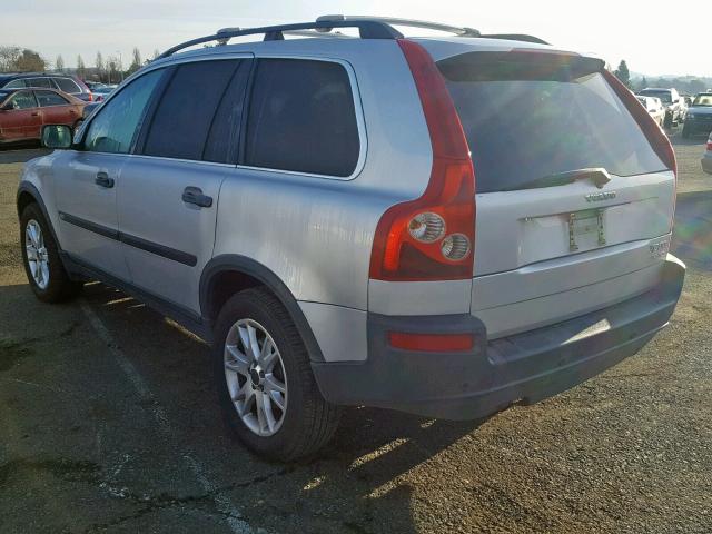 YV1CZ91H441132121 - 2004 VOLVO XC90 T6 SILVER photo 3