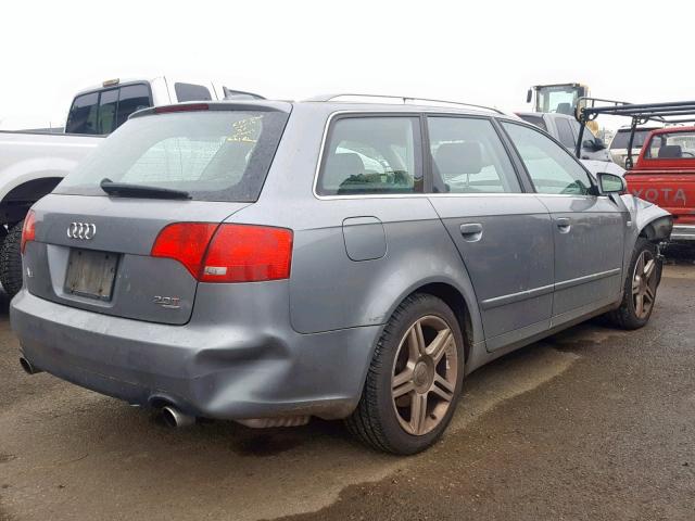 WAUKF78E16A125282 - 2006 AUDI A4 2.0T AV GRAY photo 4