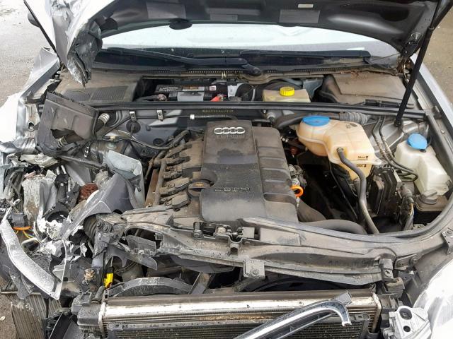 WAUKF78E16A125282 - 2006 AUDI A4 2.0T AV GRAY photo 7