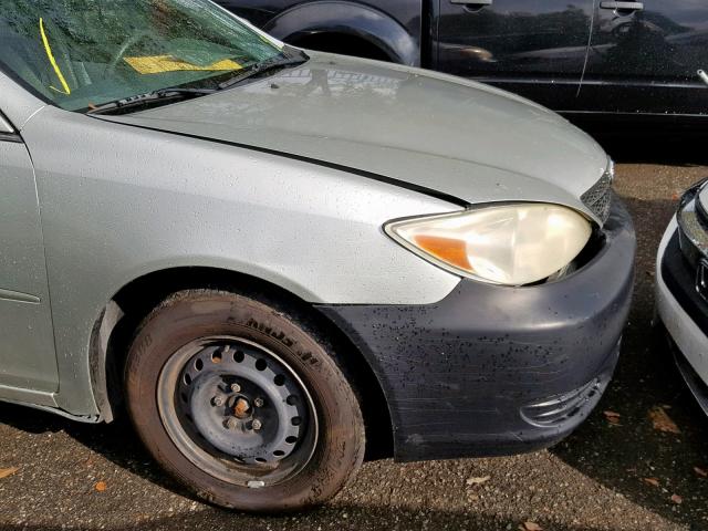 JTDBE32K730235994 - 2003 TOYOTA CAMRY LE SILVER photo 9