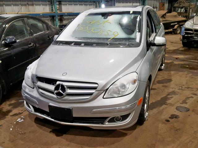 WDDFH34X27J149791 - 2007 MERCEDES-BENZ B200 SILVER photo 2