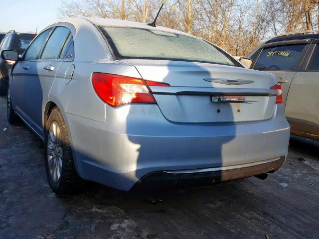 1C3CCBAB7DN641689 - 2013 CHRYSLER 200 LX BLUE photo 3