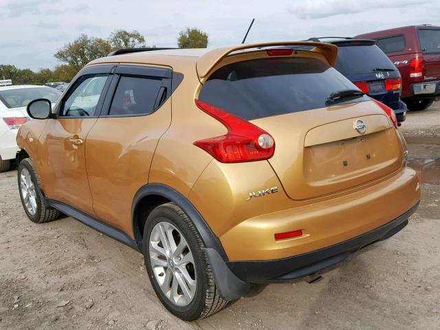 JN8AF5MV4DT220501 - 2013 NISSAN JUKE S GOLD photo 3