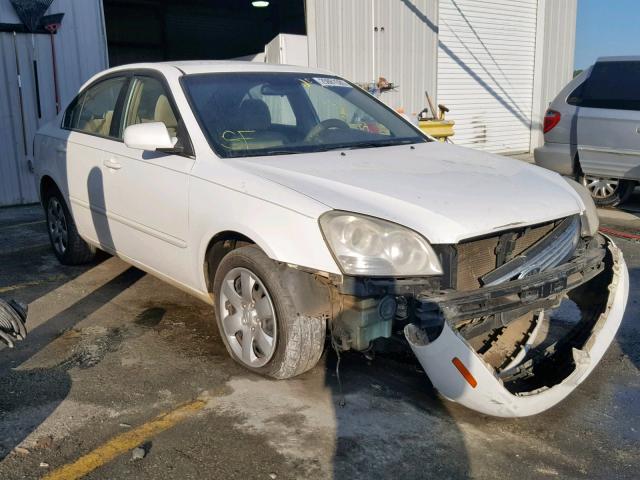 KNAGE123875120619 - 2007 KIA OPTIMA WHITE photo 1