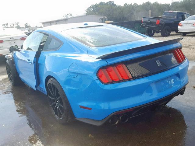 1FA6P8JZ1H5520889 - 2017 FORD MUSTANG SH BLUE photo 3