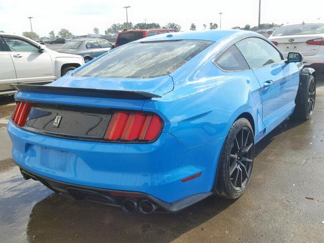 1FA6P8JZ1H5520889 - 2017 FORD MUSTANG SH BLUE photo 4