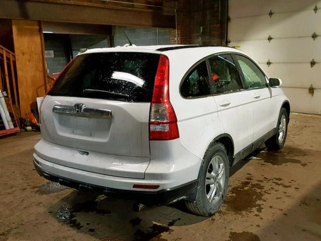 5J6RE4H78BL014192 - 2011 HONDA CR-V EXL WHITE photo 4