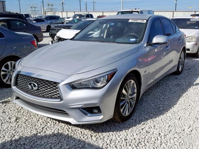 JN1EV7AP9JM364846 - 2018 INFINITI Q50 LUXE SILVER photo 2