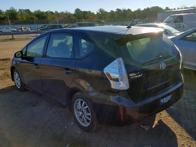 JTDZN3EU5E3302914 - 2014 TOYOTA PRIUS V BLACK photo 3