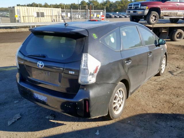 JTDZN3EU5E3302914 - 2014 TOYOTA PRIUS V BLACK photo 4