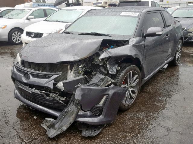 JTKJF5C75F3093543 - 2015 TOYOTA SCION TC ნაცრისფერი ფოტო 2