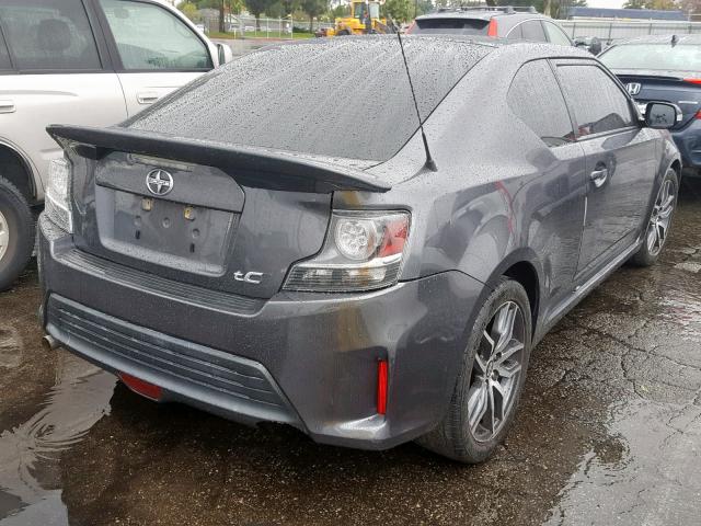 JTKJF5C75F3093543 - 2015 TOYOTA SCION TC ნაცრისფერი ფოტო 4