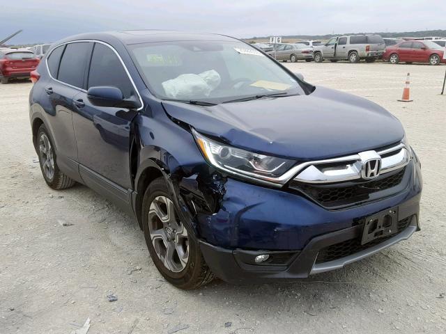 7FARW1H87HE021273 - 2017 HONDA CR-V EXL BLUE photo 1